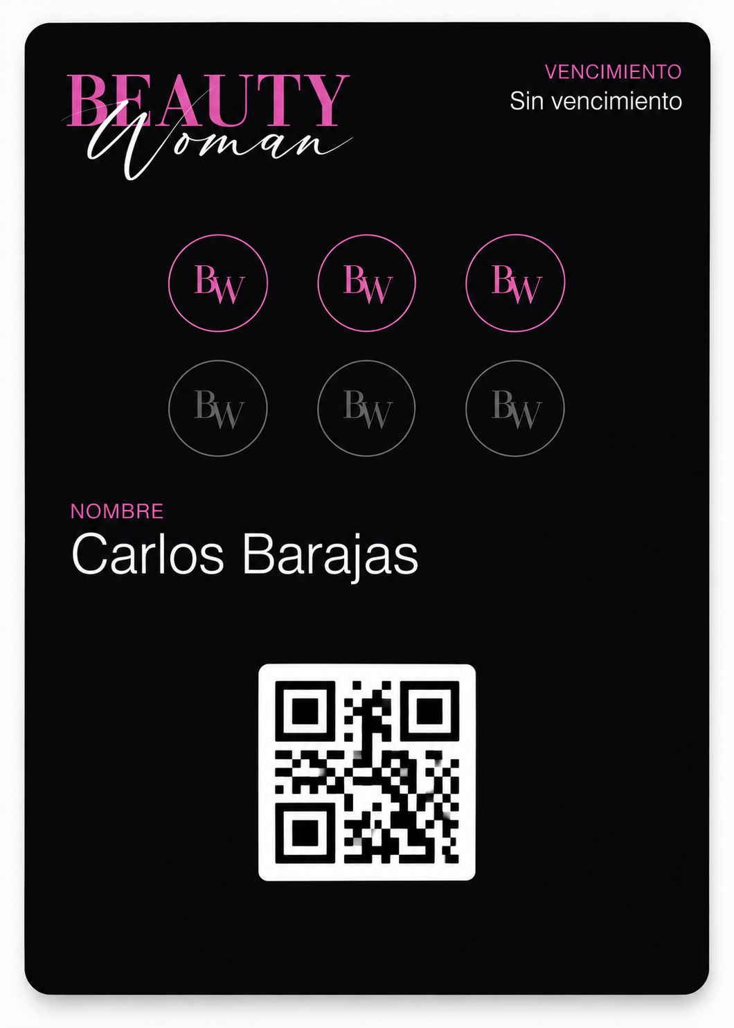 Tarjeta Beauty Club de Beauty Woman